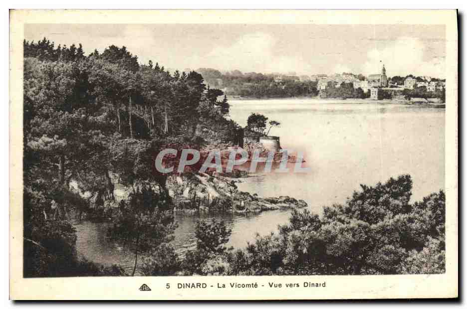CPA Dinard La Vicomte Vue vers Dinard