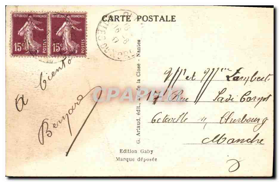 Dinard (Ille-et-Vilaine) — Les Rochers et la Plage — Gaby — Verso