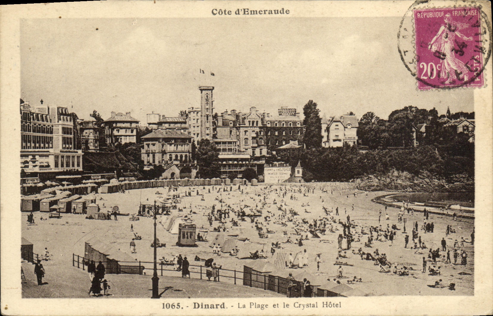 CPA Dinard La Plage et le Crystal Hotel