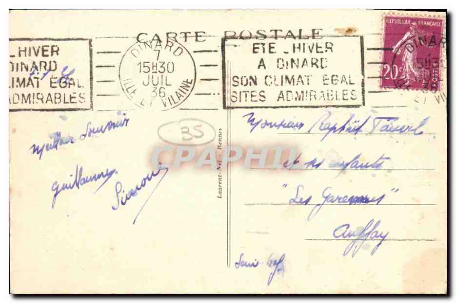 Côte d'Emeraude — Dinard — La Plage — Reverso