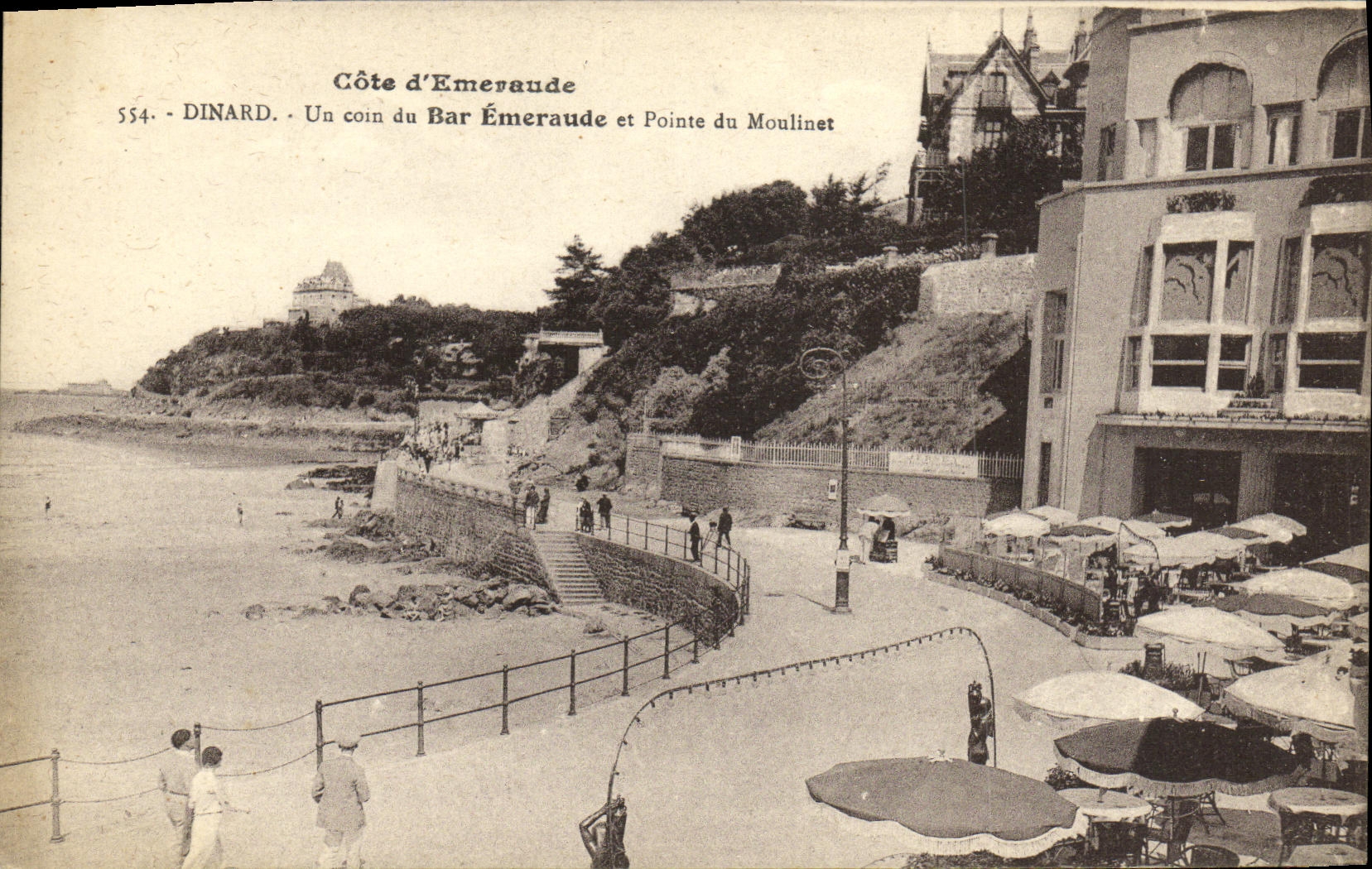 Dinard - Un coin du Bar Émeraude et Pointe du Moulinet — Côte d'Émeraude, n° 554