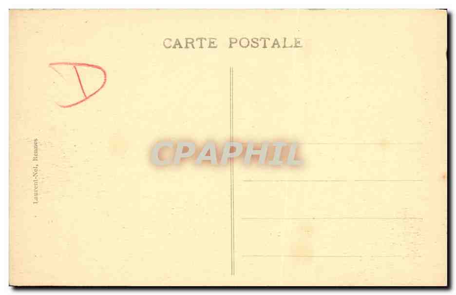 CPA Dinard La Cale a mer basse et la Rade Bateaux — Rückseite