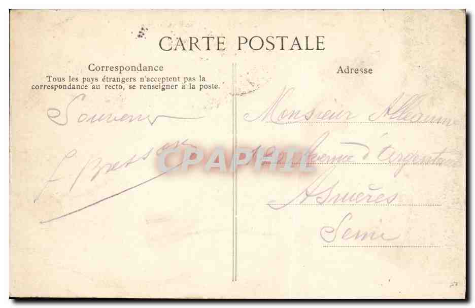 Dinard — Pointe de l'Écluse — Côte d'Émeraude, n°756 — Verso