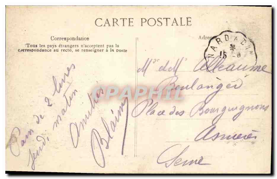 Dinard — Villa Rochebrune — Côte d'Emeraude — Verso