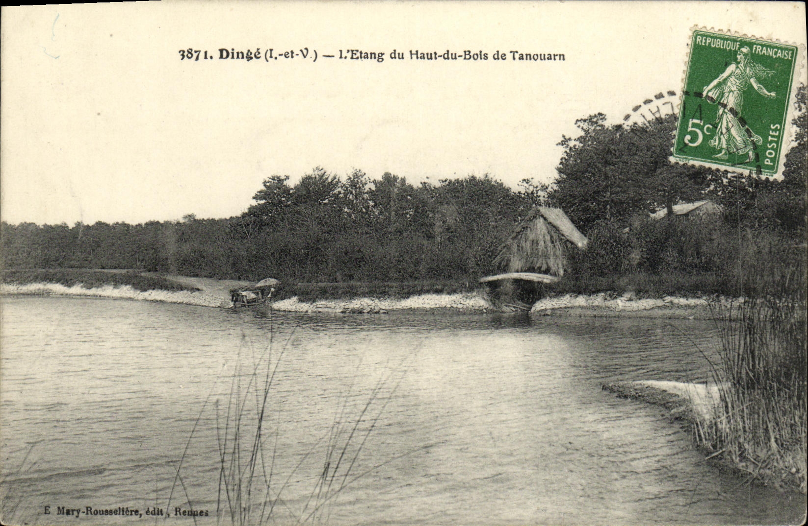 Dingé (Loire-Atlantique) — L'Étang du Haut-du-Bols de Tanouarn — E. Mary-Roussellère, Rennes