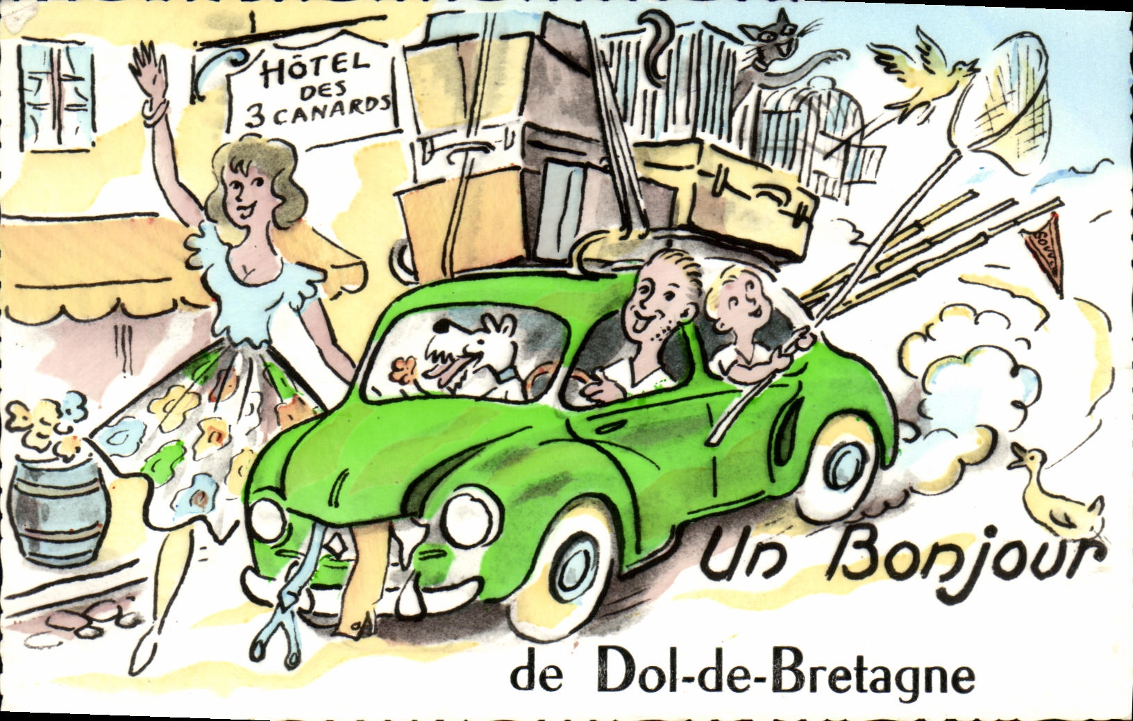 Un Bonjour de Dol-de-Bretagne — Hôtel des 3 Canards — éditeur Baby Déates