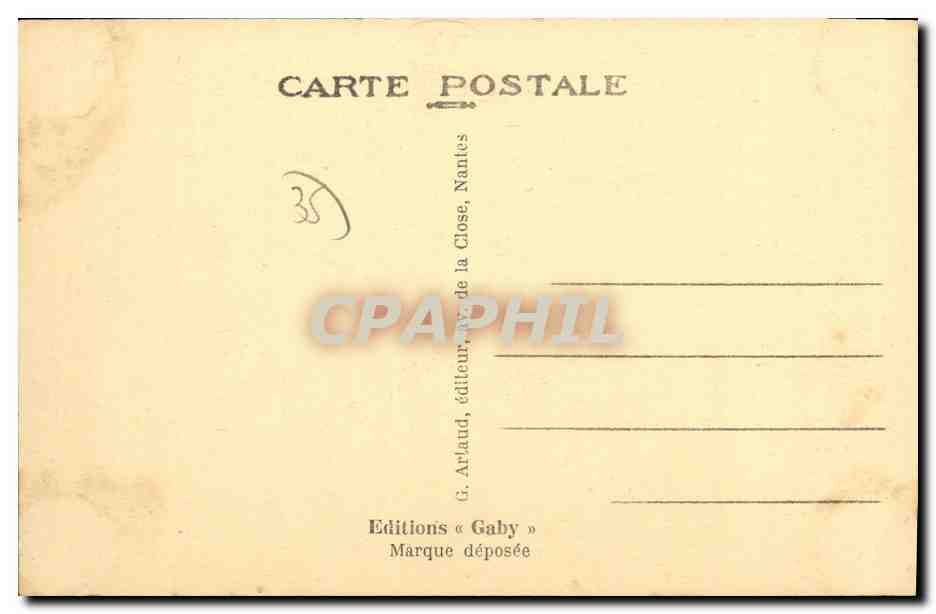 CPA Dol de Bretagne Vieille Maison Grande Rue — Verso