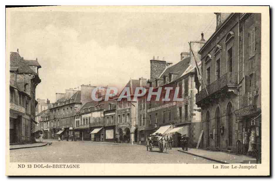 Dol-de-Bretagne — La Rue Le-Jamptel — C° des Arts Photomécaniques, Paris-Strasbourg