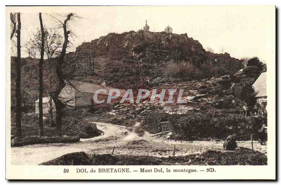 CPA Dol de Bretagne Mont Dol la montagne