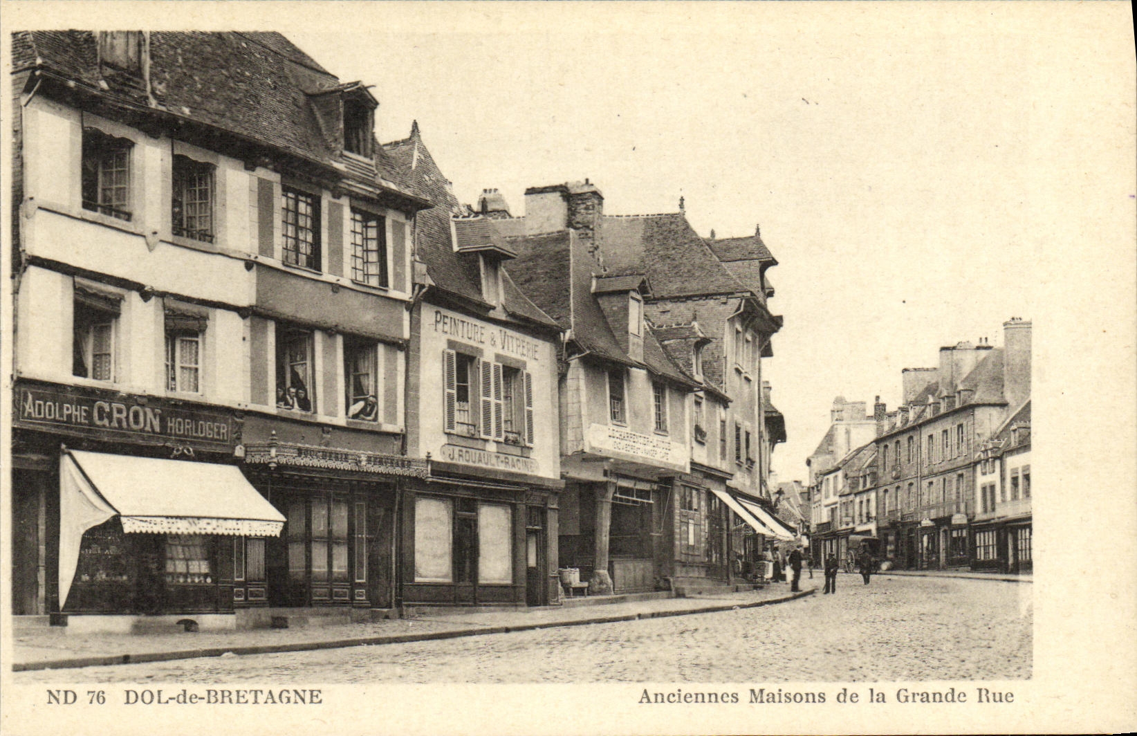 Dol-de-Bretagne — Anciennes Maisons de la Grande Rue — ND 76