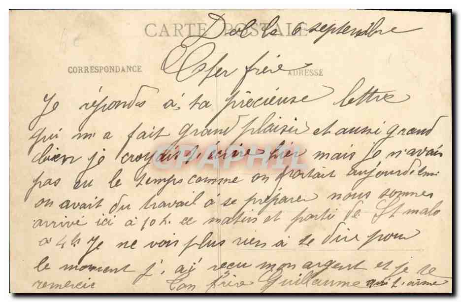 CPA Dol de Bretagne Cathedrale Cote Sud — Rückseite