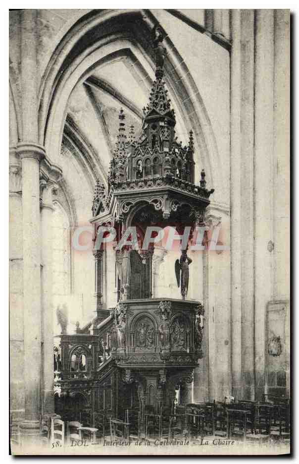DOL — Intérieur de la Cathédrale — La Chaire