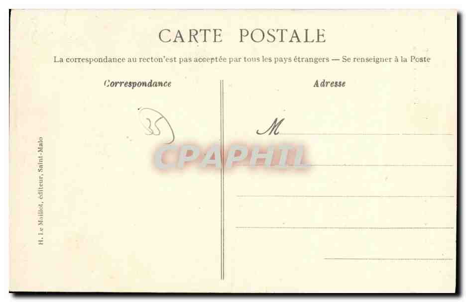 Dol-de-Bretagne — Salida de misa — Côte d'Émeraude, editor H. Le Maillot, n° 780 — Reverso