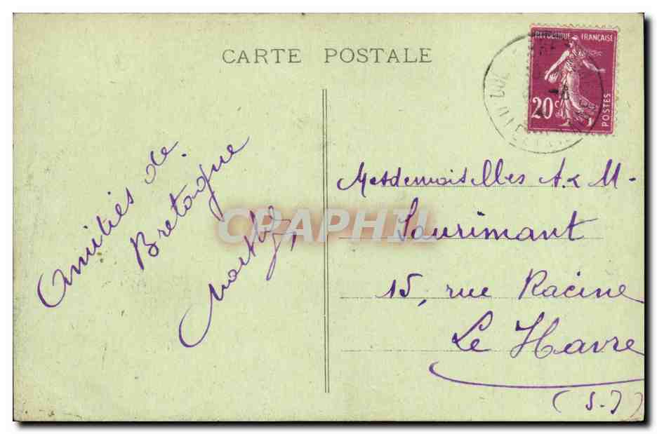 CPA Dol de Bretagne Monument aux Morts de la Grande Guerre Militaria — Verso