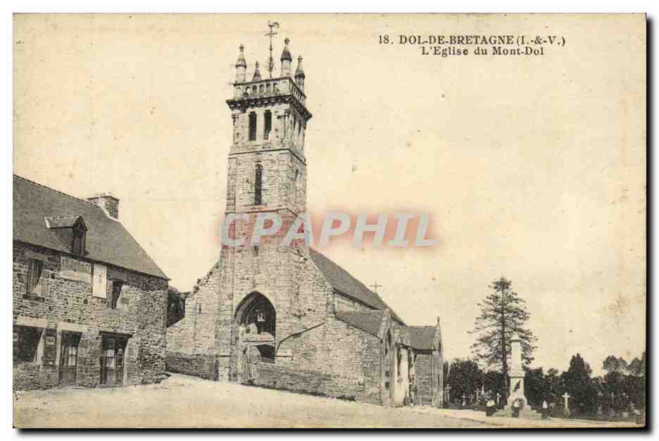 CPA Dol de Bretagne L Eglise du Mont Dol