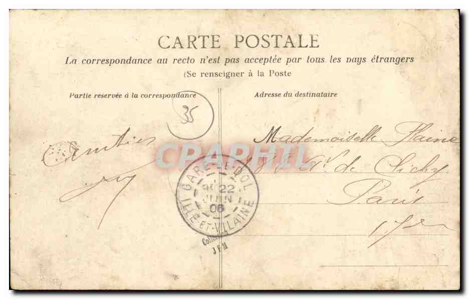 Dol-de-Bretagne — Vue générale du Mont-Dol — HLM, n° 285 — Verso