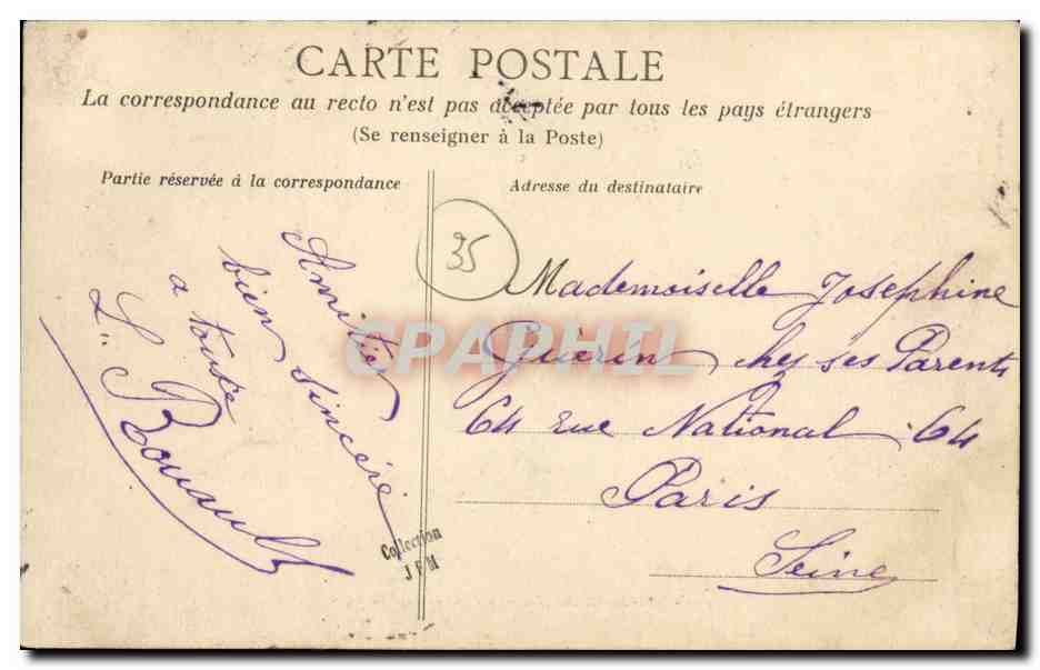 Dol-de-Bretagne — Le Pont de l'Archevêque — éditeur ILM, n° 645 — Rückseite