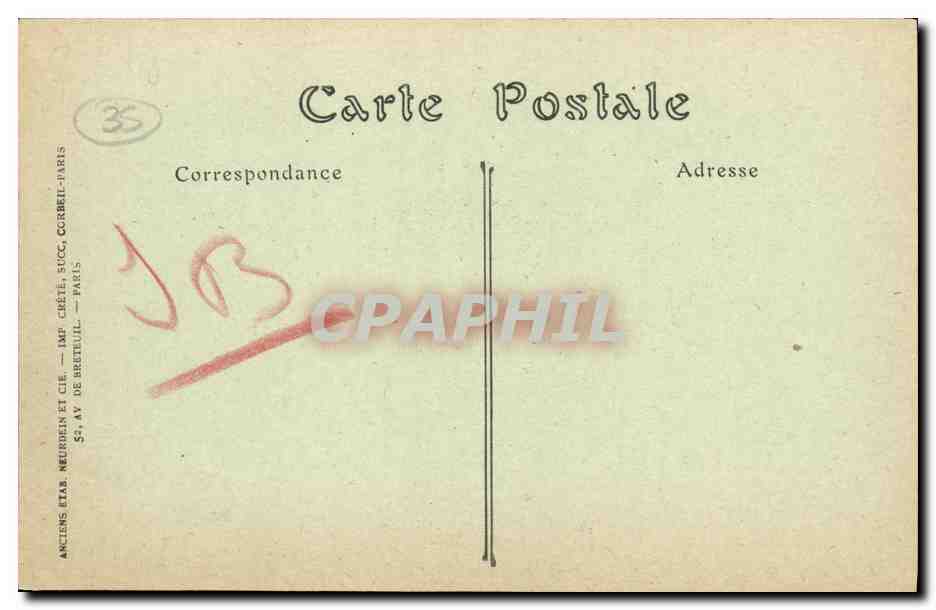 CPA Dol Maison des Plaids — Rückseite