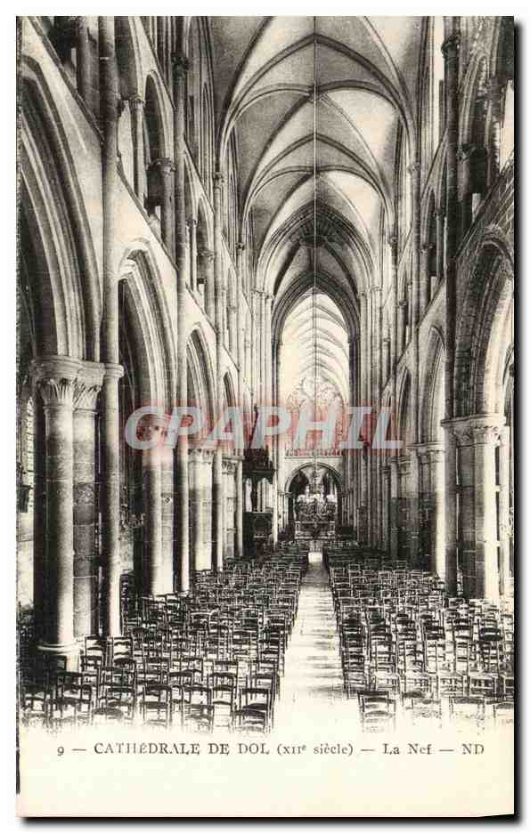 Cathedral of Dol (12th century) — The Nave — ND