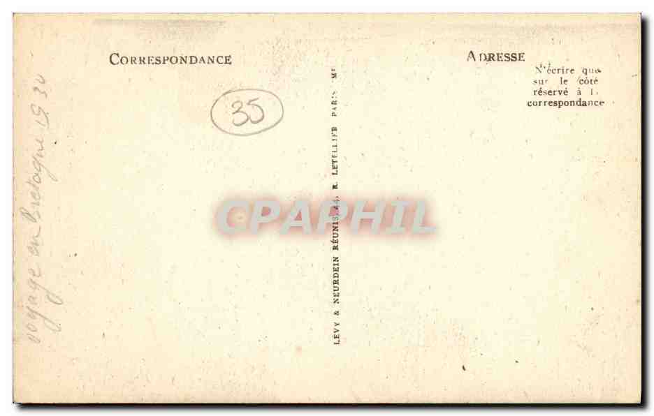 Dol (Ille et Vilaine) — Vieilles Maisons — Éditeur ND — Rückseite