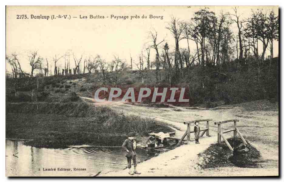 Les Butites - Paysage près du Bourg — Domloup (Ille-et-Vilaine) — A. Lamiré Éditeur, Rennes
