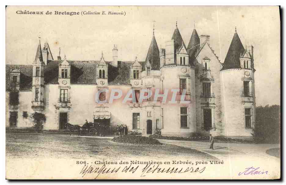 Château des Nétumières en Erbrée, près Vitré — Collection E. Hamonic — n° 806