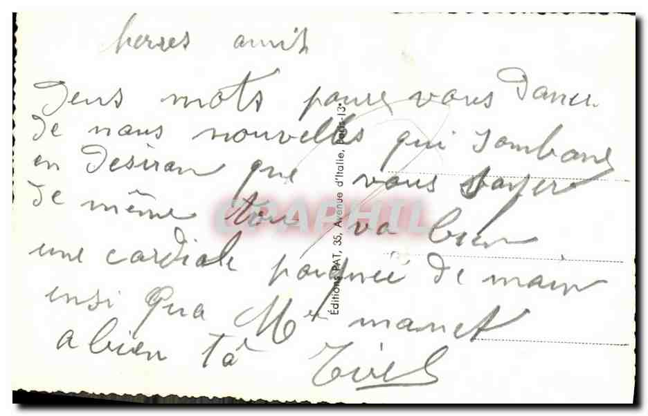 CPA Plaine Fougeres Le Thimonnier Grande rue  — Rückseite