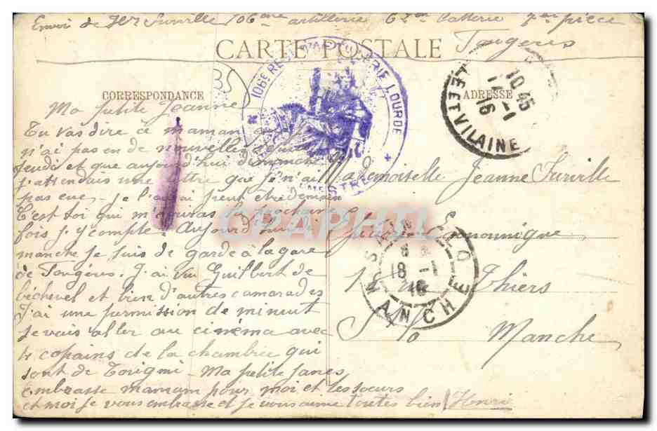 Fougères — Vue générale — série 18, éditée par Fougères — Rückseite