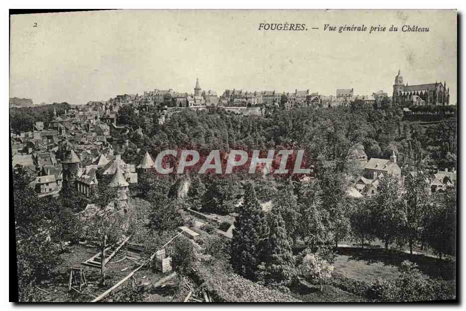 Fougères — Vista generale scattata dal Castello