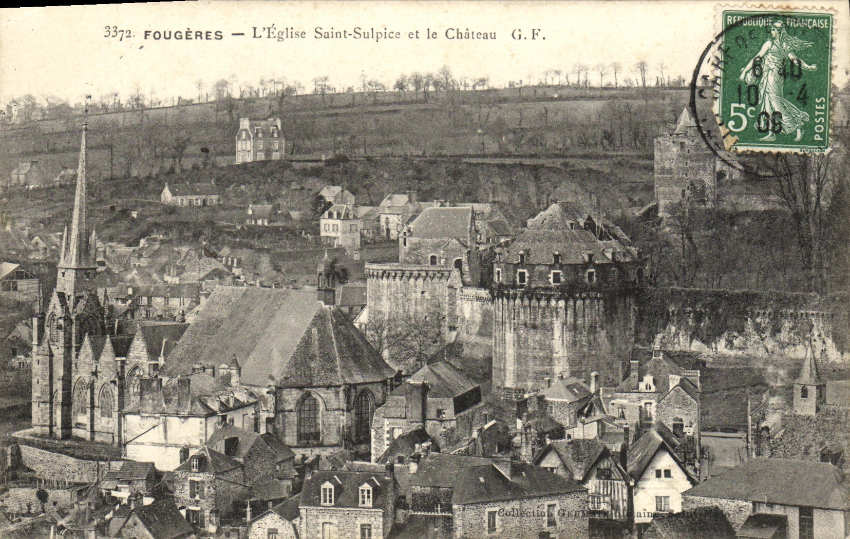 Fougères — Kirche Saint Sulpice und Schloss — G.F.