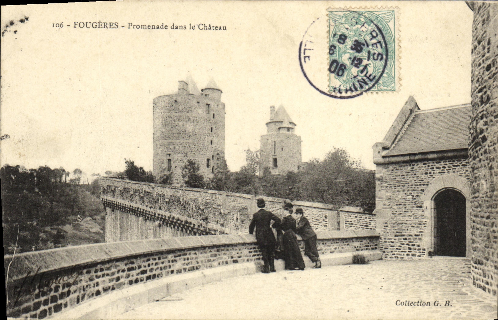 Fougères — Promenade dans le Château — Collection G. B.