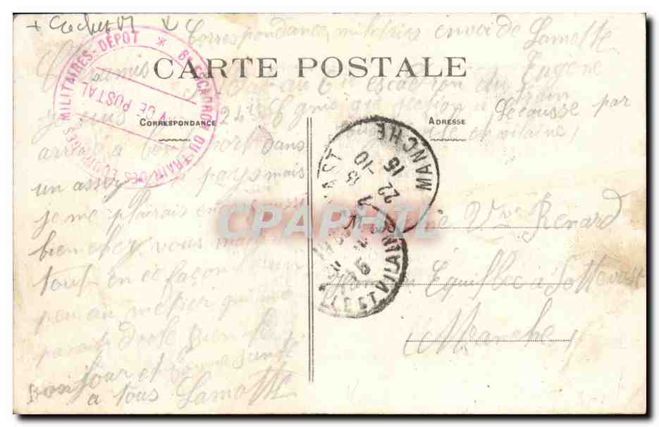 Fougères (Ille-et-Vilaine) — Le Château — Vue prise de la Tour de Coigny — éditeur C. Coucoulair, n°132 — Reverso