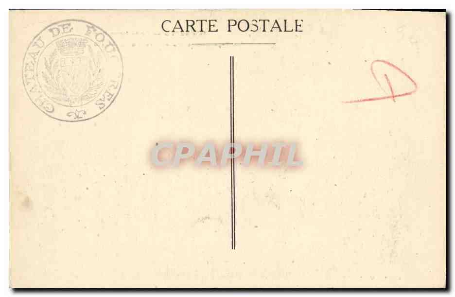 Fougères — Porte Notre-Dame — Reproduction d'une gravure de Cicéri (1813-1890) — Verso