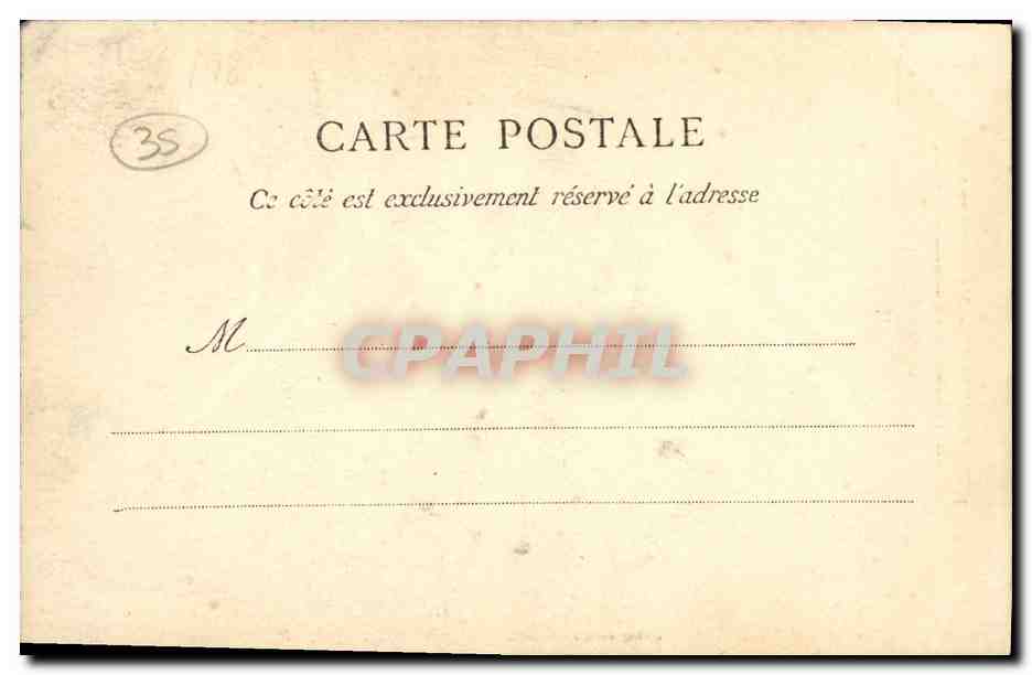 Fougeres — Maison où se tenait le Tribunal Révolutionnaire — G.F. n°1777 — Rückseite