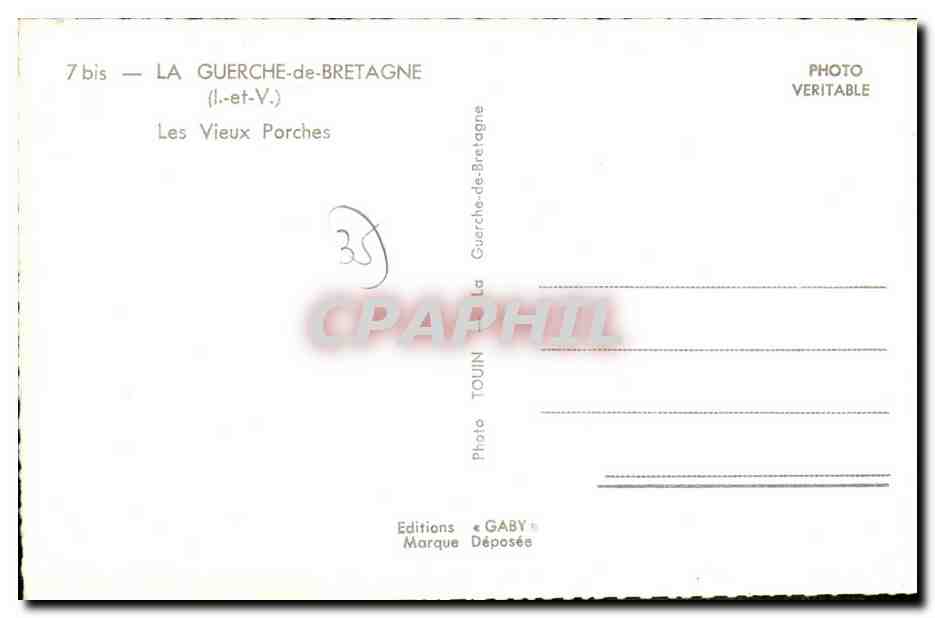 Les Vieux Porches — La Guerche-de-Bretagne — Éditions Gaby — Reverso
