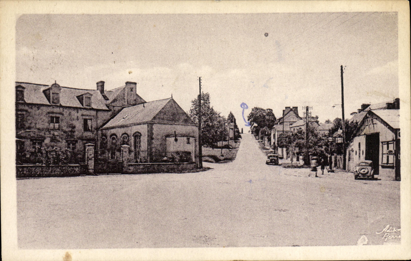 Guichen (Ille-et-Vilaine) — arrivée de l'école — éditeur Addison Honne, n° de série non visible
