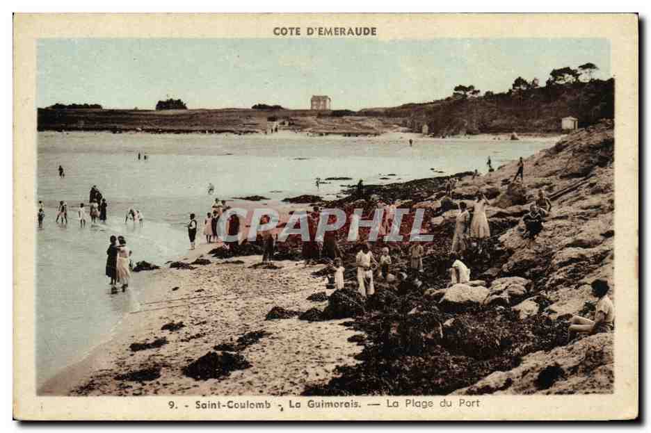 CPA Saint Coulomb La Guimorais La Plage du Port