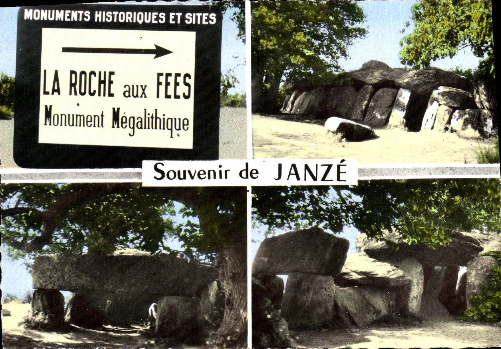 La Roche aux Fées — Monument mégalithique — Souvenir de JANZÉ