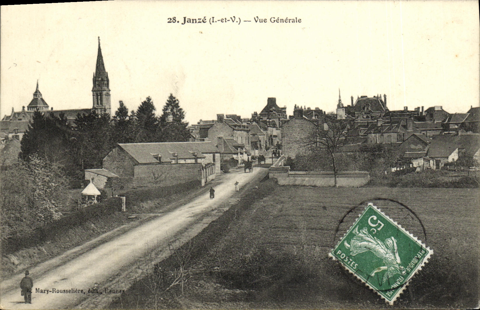 Janzé (I.-et-V.) — Vue Générale — Mary-Rousselière, édit., Rennes