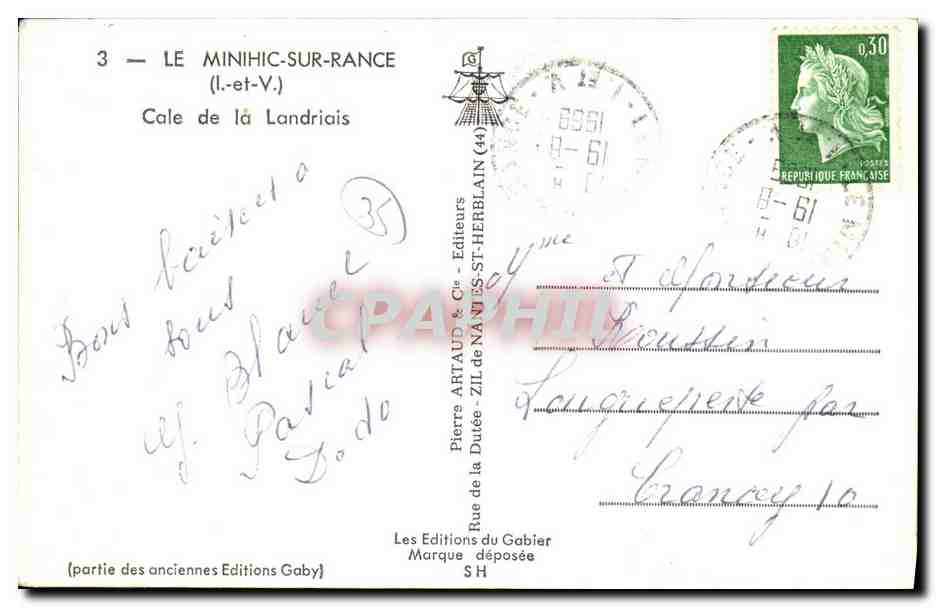 Cale de la Landriaïs — Minihiac-sur-Rance (Ille-et-Vilaine) — Éditions Gaby — Reverso