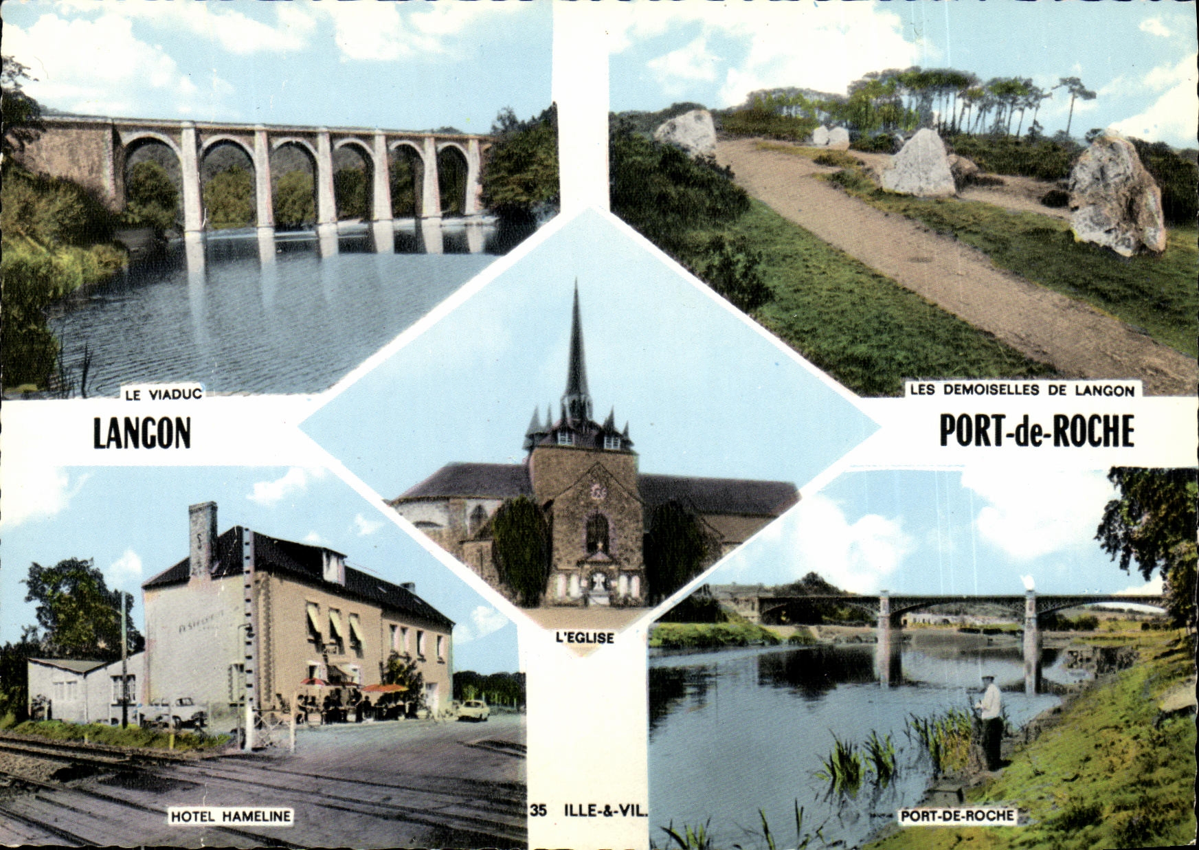 Langon — Der Viadukt, die Kirche, die Damen von Langon, das Hotel Hameline — S.P.A.D.E.M. n°35