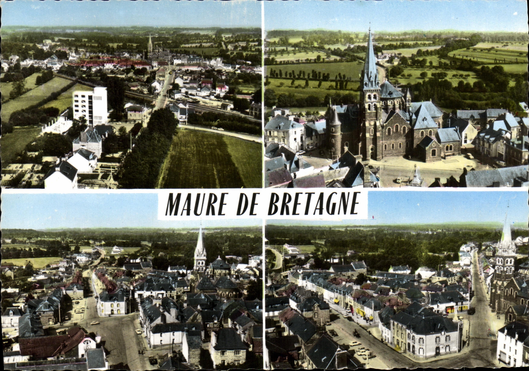 Maure-de-Bretagne — vue aérienne — Éditions SOFER, n°101