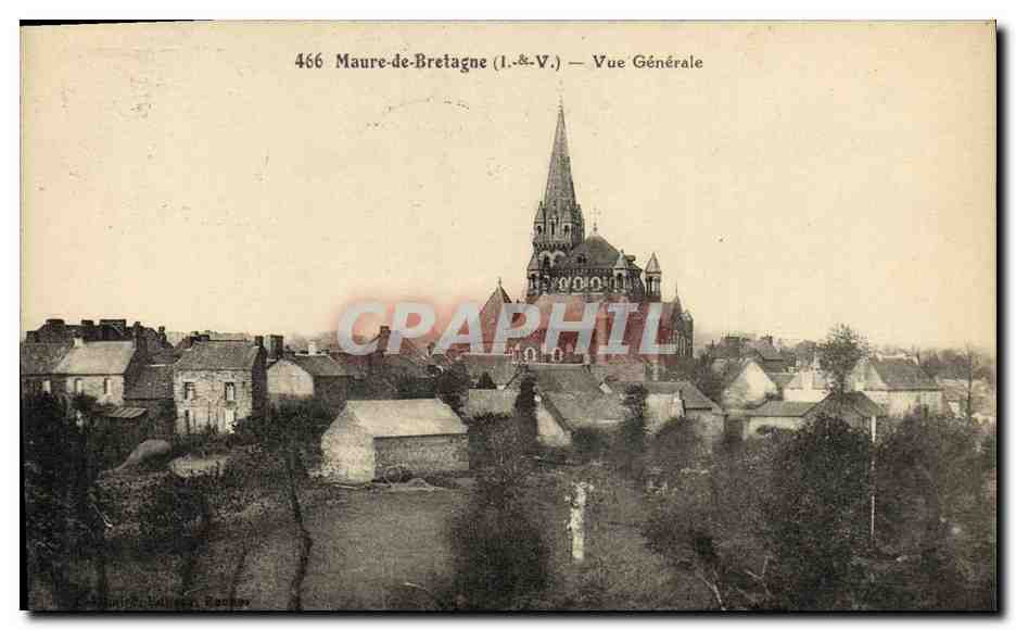 Maure-de-Bretagne (1.-&-V.) — Vue Générale — Éditeur : C. Bachev