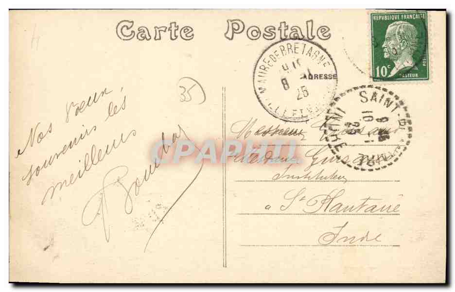 Maure-de-Bretagne (1.-&-V.) — Vue Générale — Éditeur : C. Bachev — Rückseite