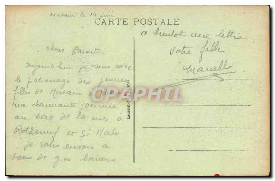 CPA De Parame a Rotheneuf La plage de minihic — Reverso
