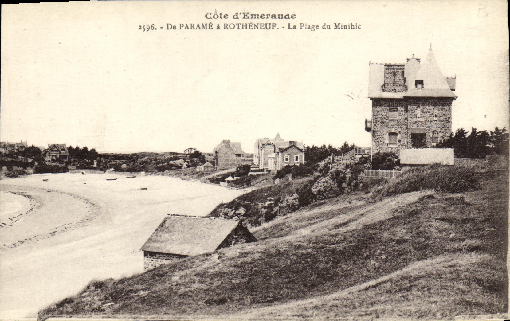 Emerald Coast — From Paramé to Rothèneuf. The Minihic Beach — Publisher Laurent-Net, Rennes, no. 2596