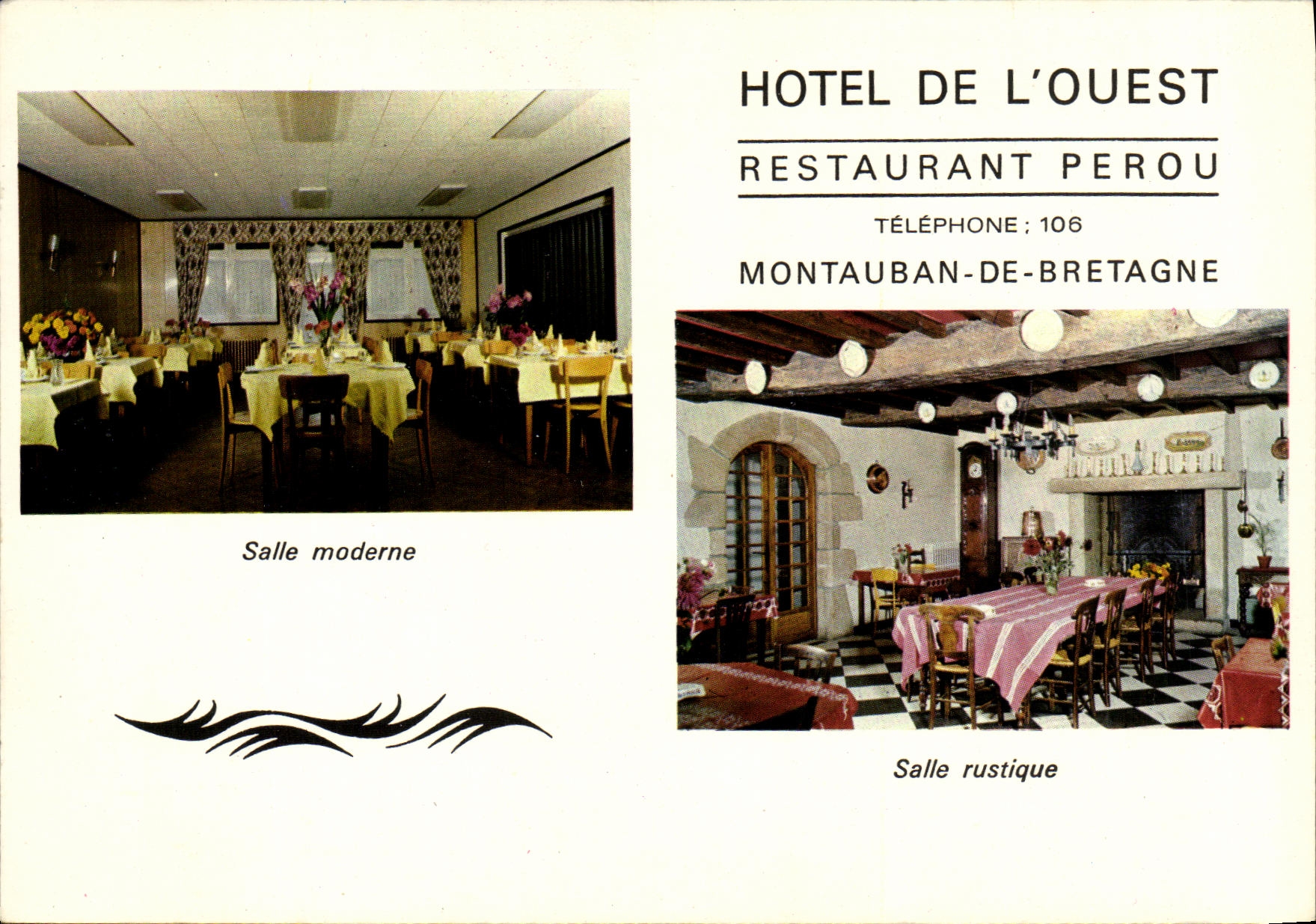 Hôtel de l'Ouest - Restaurant Perou — Montauban-de-Bretagne