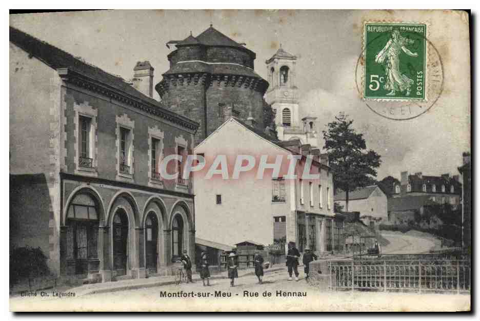 Montfort-sur-Meu - Rue de Hennau — éditeur Grinche Ch. Legendre