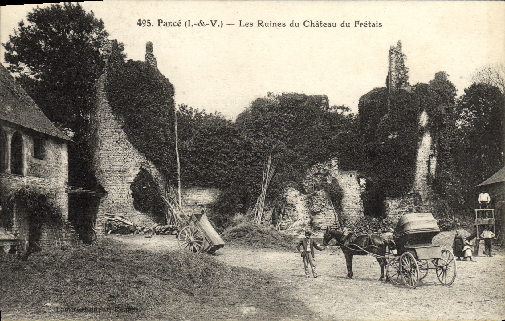 Pancé (I.-&-V.) — Les Ruines du Château du Frétais — Éditeur : Lainière-Éditeur, Rennes, n° 495