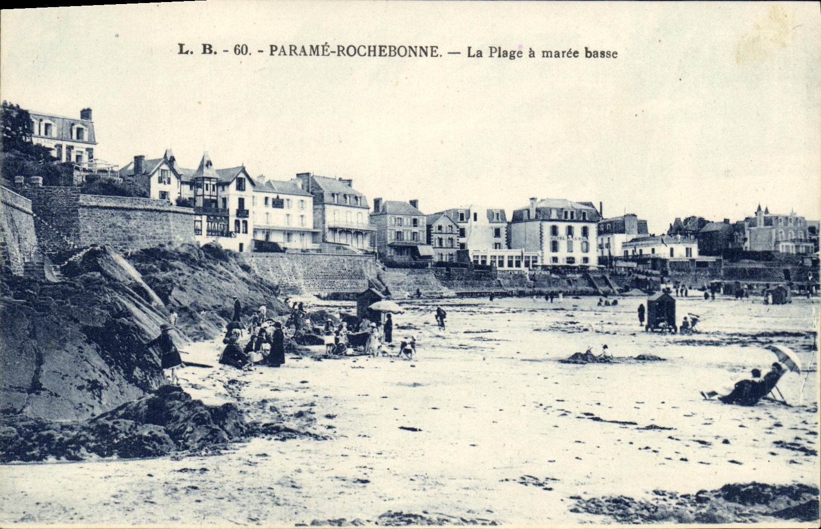 Paramé-Rochebonne — La Plage à marée basse — L.B. - 60